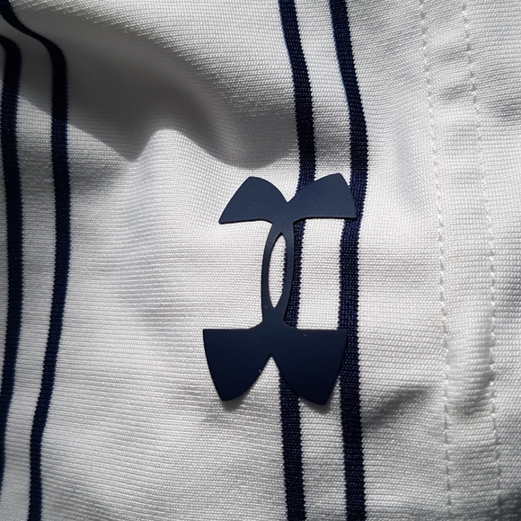 Under Armour Loose Heatgear Golf Striped Polo RBC Hertiage Branded Size S - Picture 5 of 16